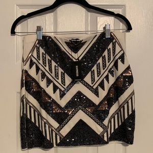 Express Sequin Skirt